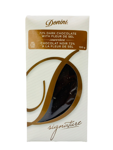 Dark chocolate 72% with fleur de sel 100g