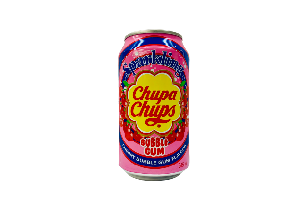 Chupa Chups Sparkling Cherry Bubble Gum Flavor 345ml