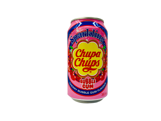 Chupa Chups Sparkling Cherry Bubble Gum Flavor 345ml