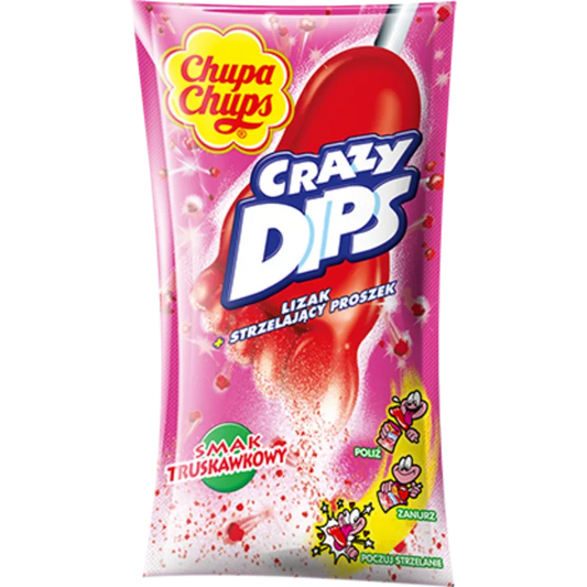 Chupa Chups Crazy Dips Strawberry 14g