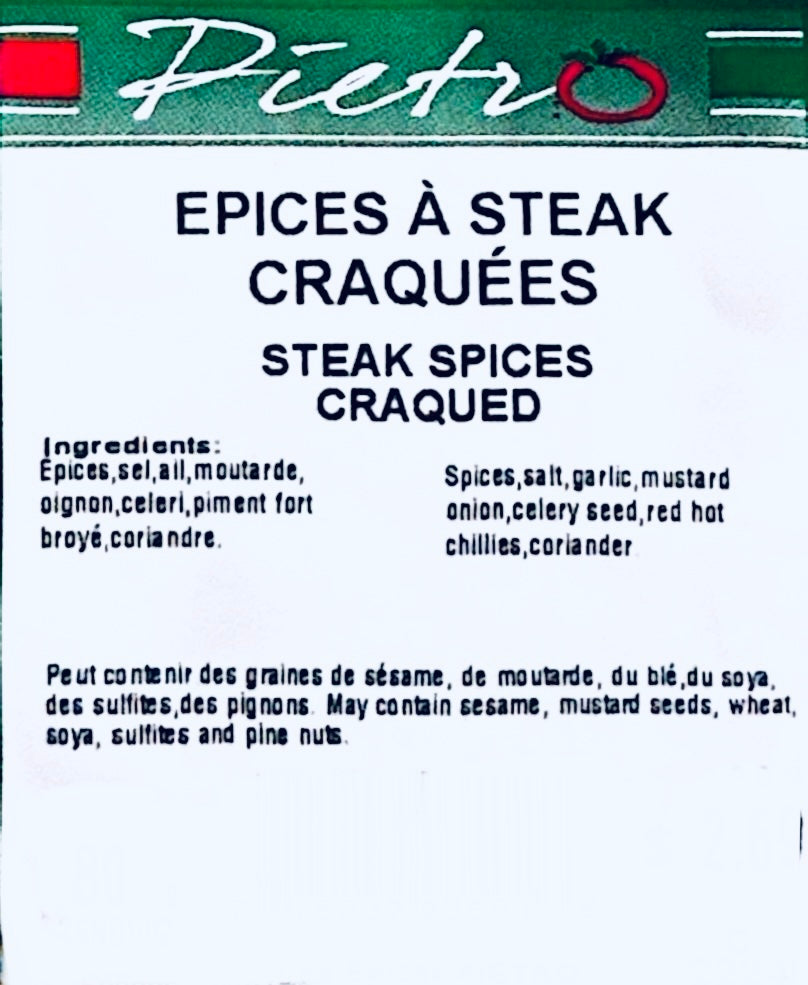 Épices à steak craquées 80g