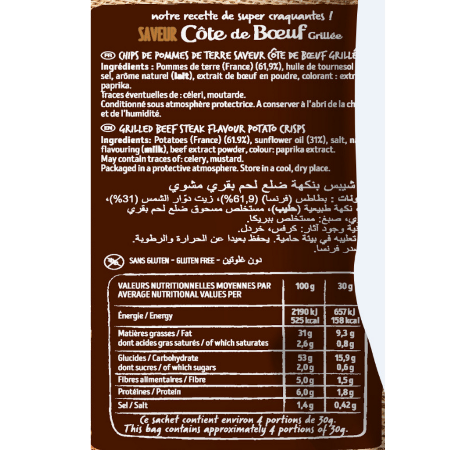 BRET’S GRILLED PRIME RIB FLAVOURED RIDGED CRISPS 125G – Bret’s