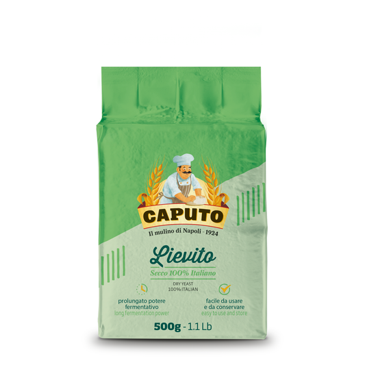 Levure Sèche Caputo Lievito Sans Gluten 500 g – Levure Italienne Naturelle pour Pizza, Pain et Pâtisserie