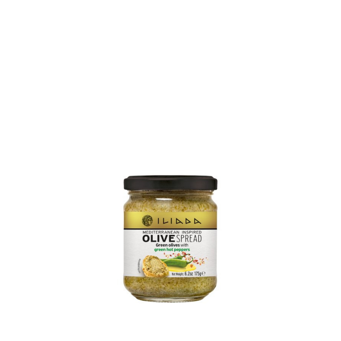 Tartinade d'Olives Vertes au Piment Vert Fort ILIADA 175g – Le Caractère de la Grèce, en Version Relevée
