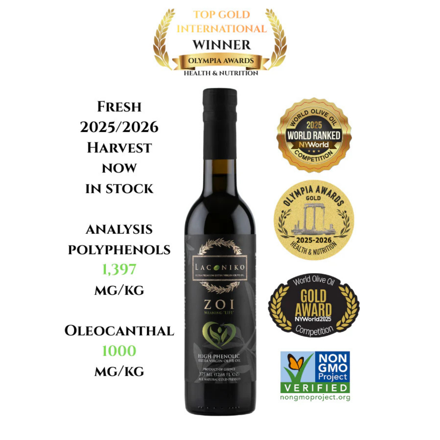 ZOI – L'Huile d'Olive la Plus Puissante au Monde 375ml