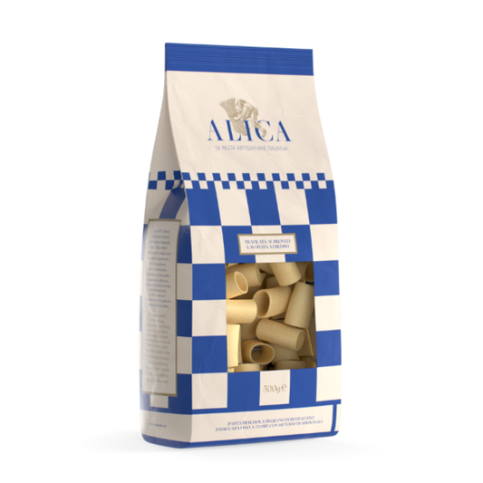 Paccheri 500 g – Pâtes Artisanales Italiennes Tréfilées au Bronze de Basilicate | Pasta Alica