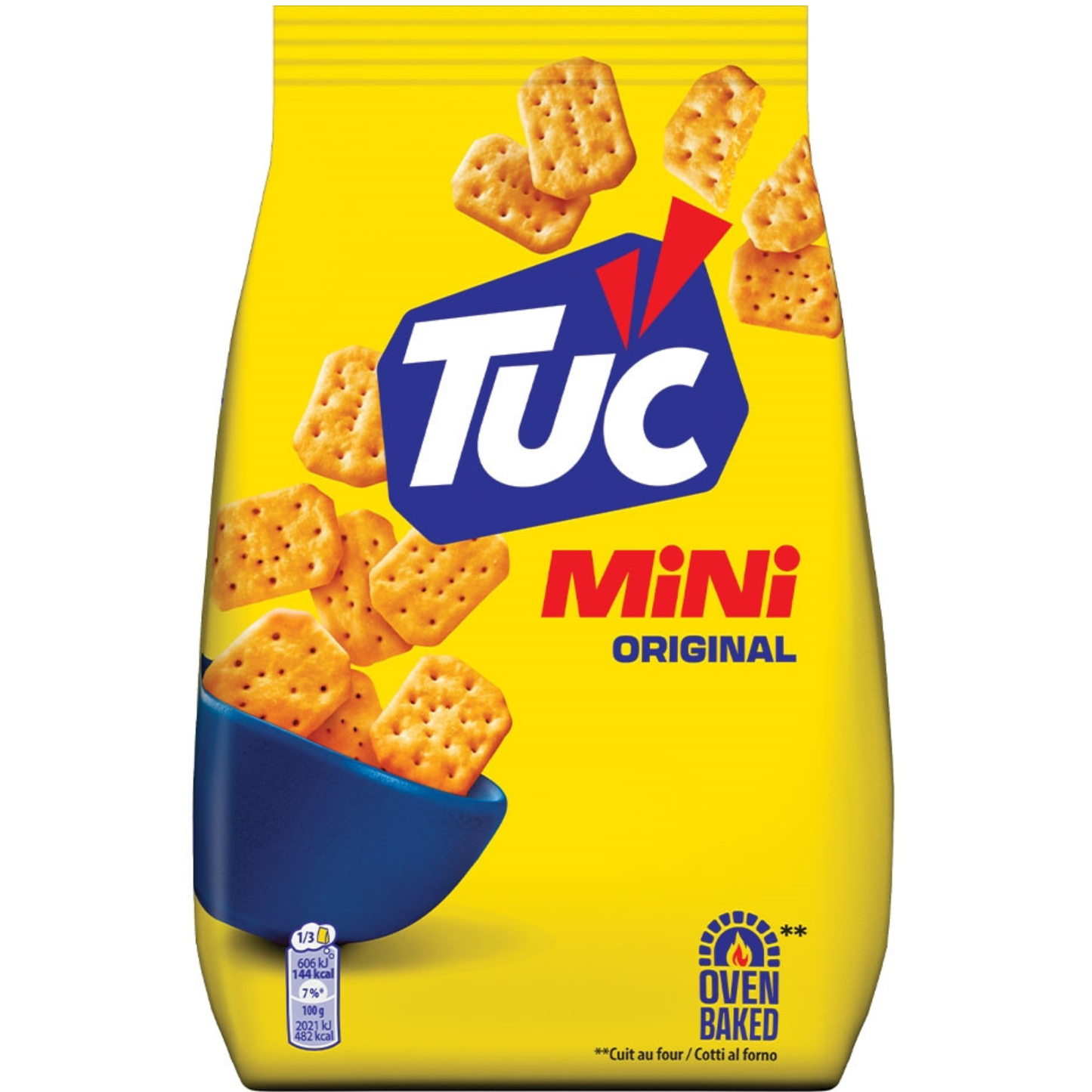 CRAQUELINS TUC MINI SNACKIES ORIGINAL 100 g – TUC | Mini Craquelins Salés Croustillants | Parfaits pour l'Apéritif