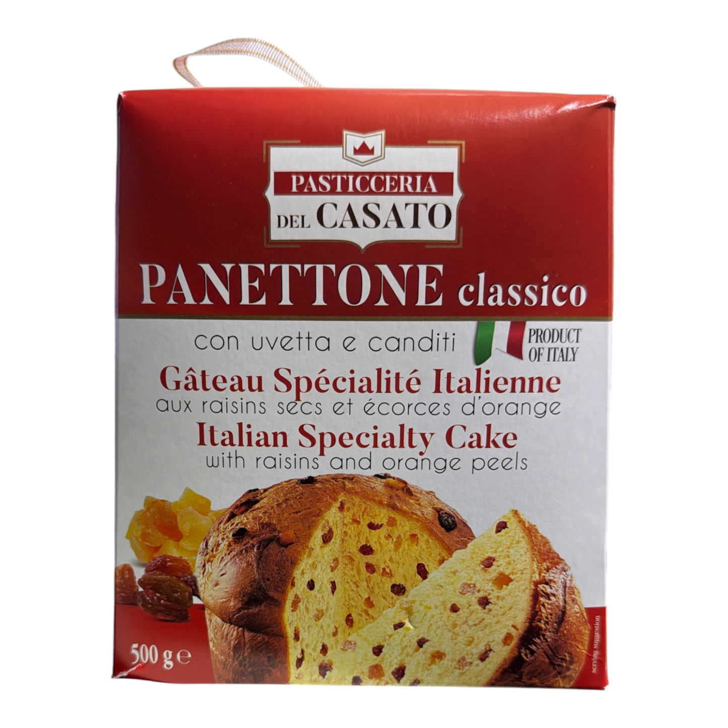 Pasticceria del Casato Classic Italian Panettone 500 g – Traditional Christmas Cake