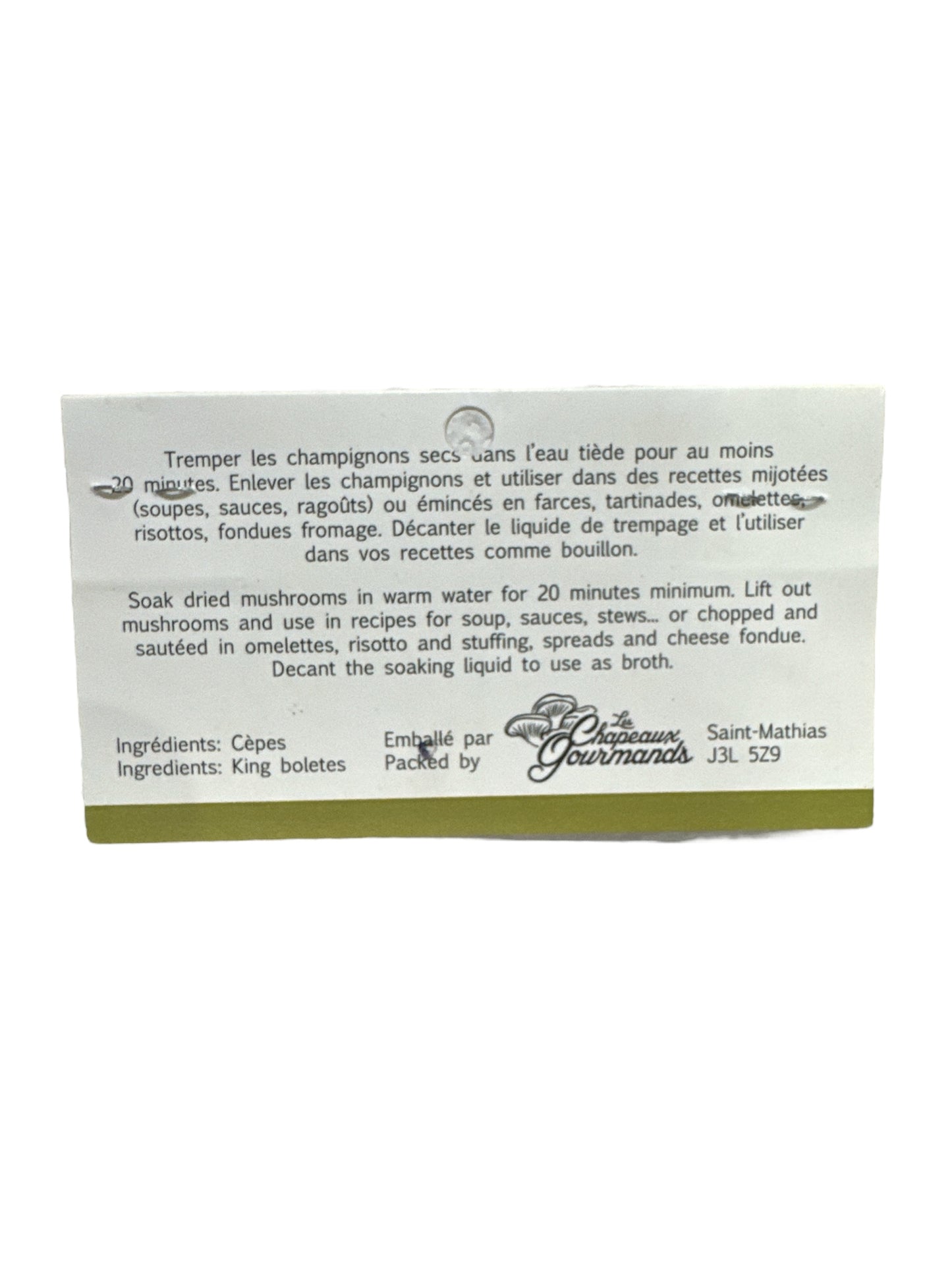 Dried porcini mushrooms 25g