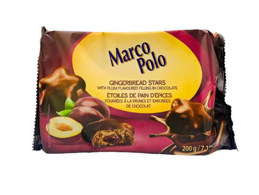 Étoiles de pain d'épices fourrées à la prune 200g