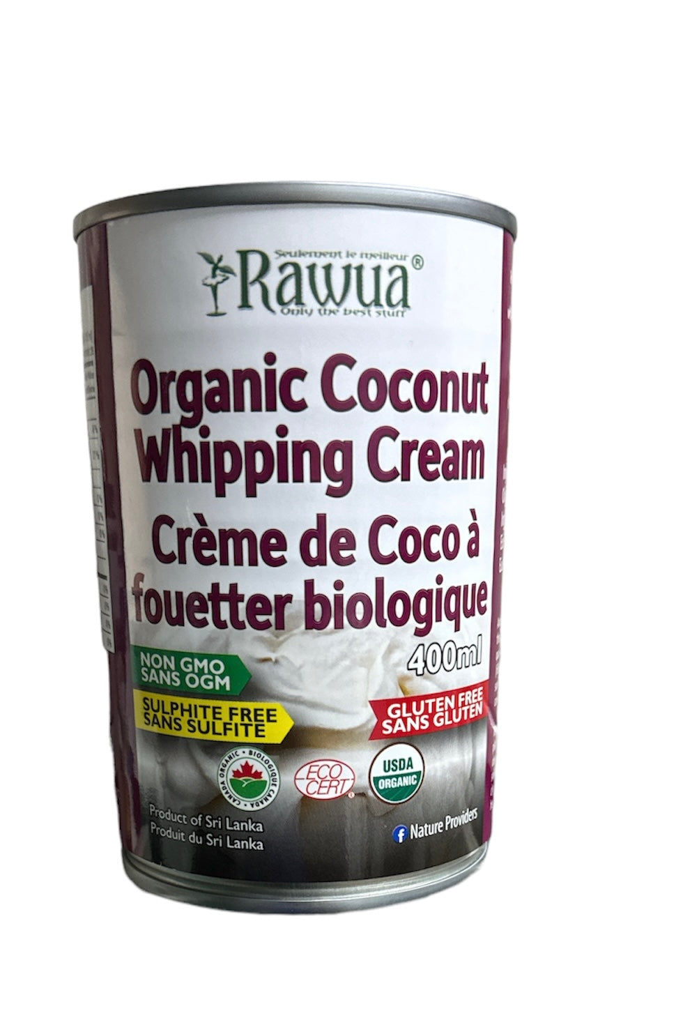 CRÈME DE COCO A FOUETTER BIOLOGIQUE 400ML