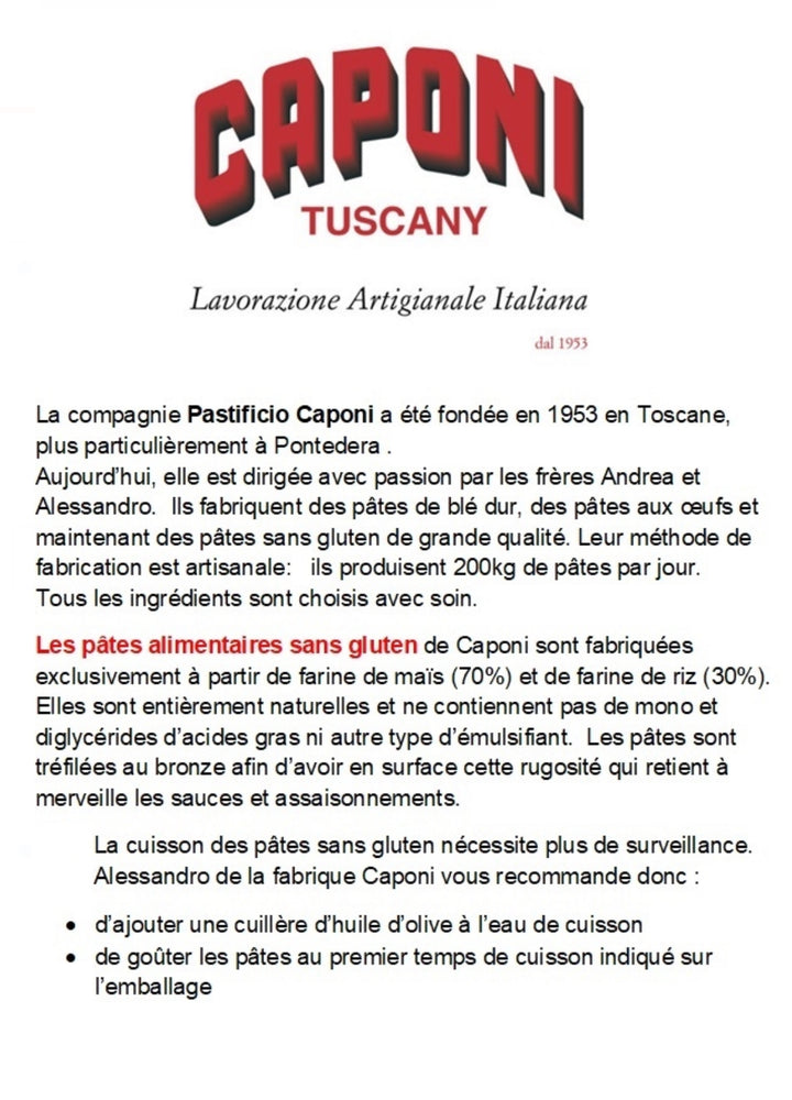 Maccheroni sans gluten 250g