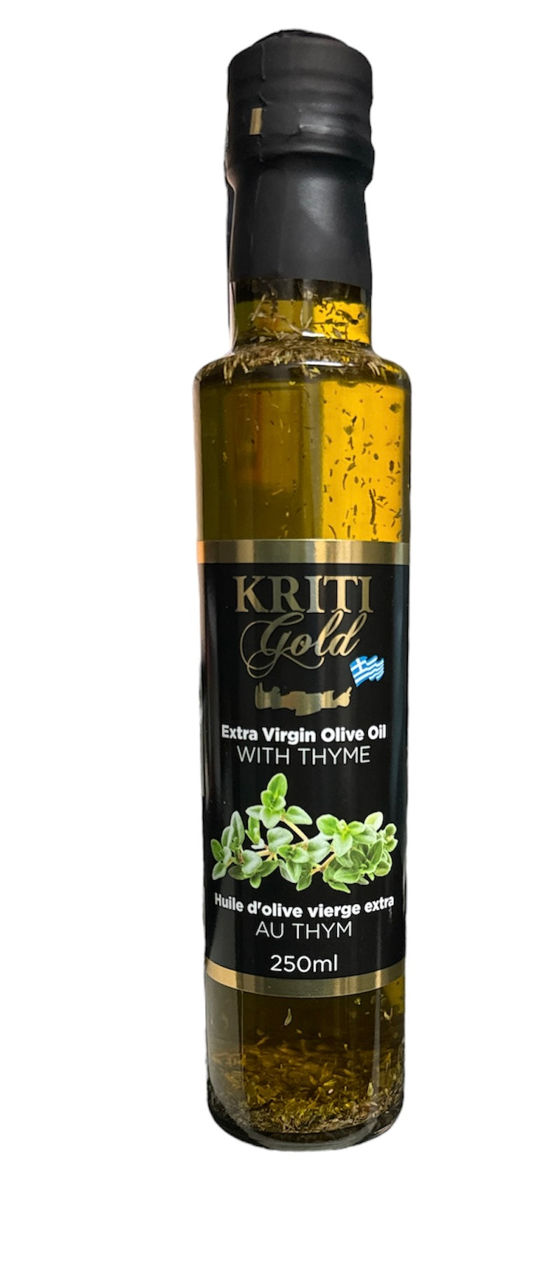 Huile d'olive extra vierge au thym 250ml