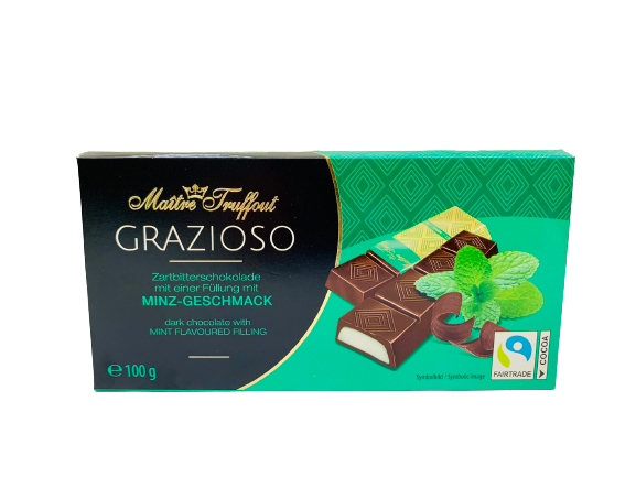 Grazioso chocolat noir menthe 100g