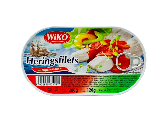 Heringsfilets in Paprikasauce 200g Wiko