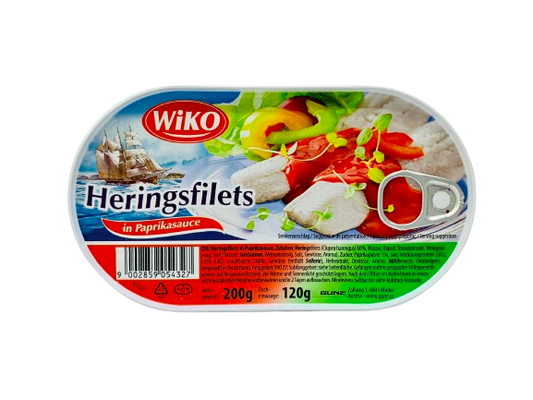 Heringsfilets in Paprikasauce 200g Wiko
