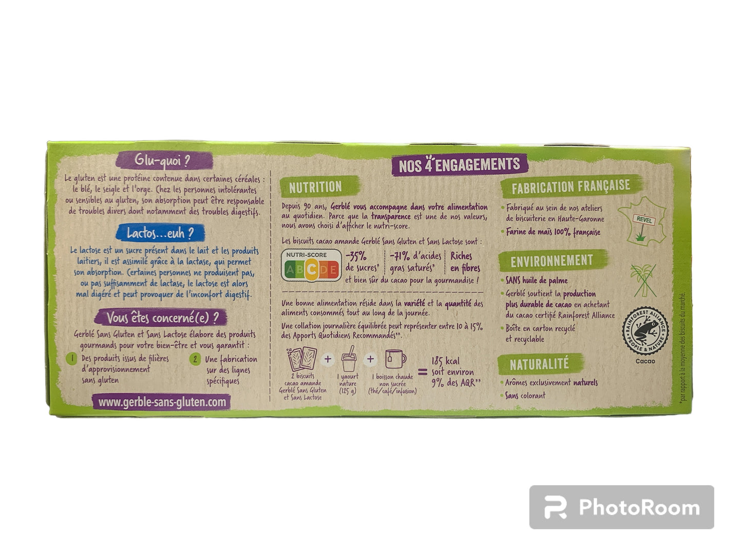 Gerblé Cacao Amade 150g Gluten Free and Lactose Free