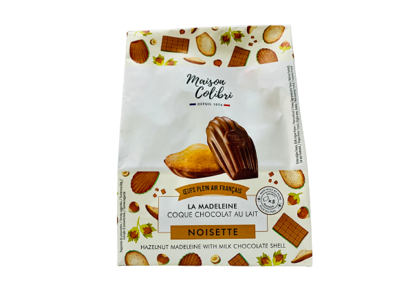 La Madeleine coque chocolat au lait noisette 150g