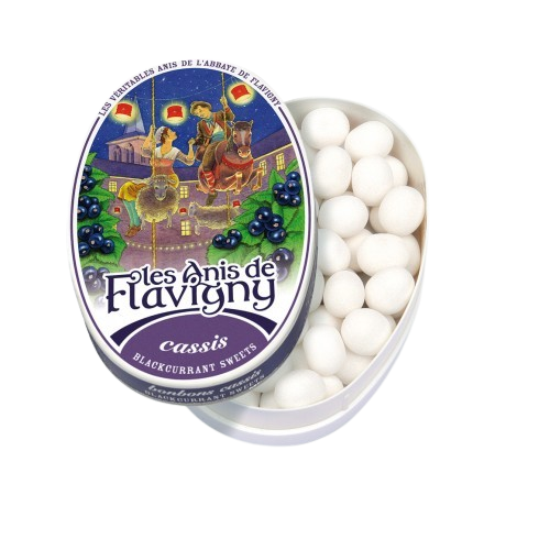 Les Anis de Flavigny Cassis 50g – Bonbons Français à l’Anis