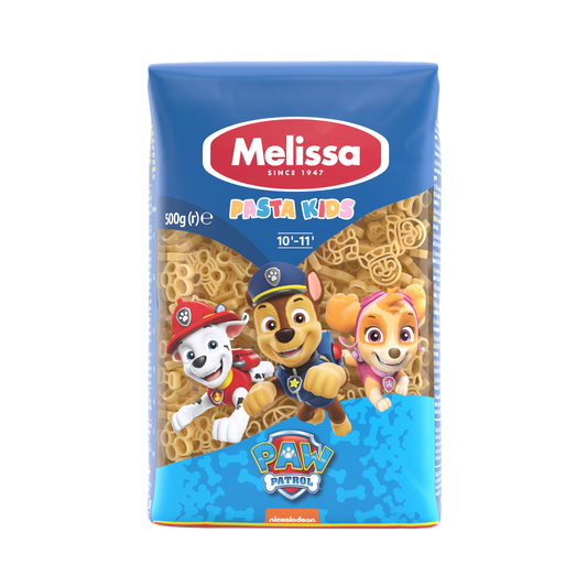Pâtes Paw Patrol 500g Melissa – Pâtes Grecques pour Enfants en Forme de Personnages