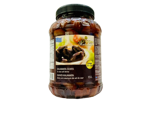 Kalamata olives in sea salt brine 1.5L