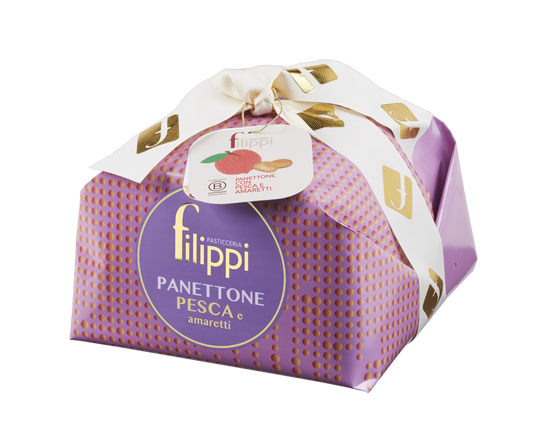 Panettone avec pêche confite et Amaretti 500g