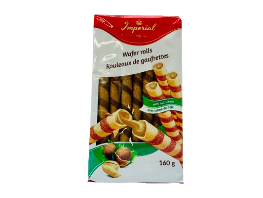 Rouleaux de gaufrettes avec crème de noix 160g