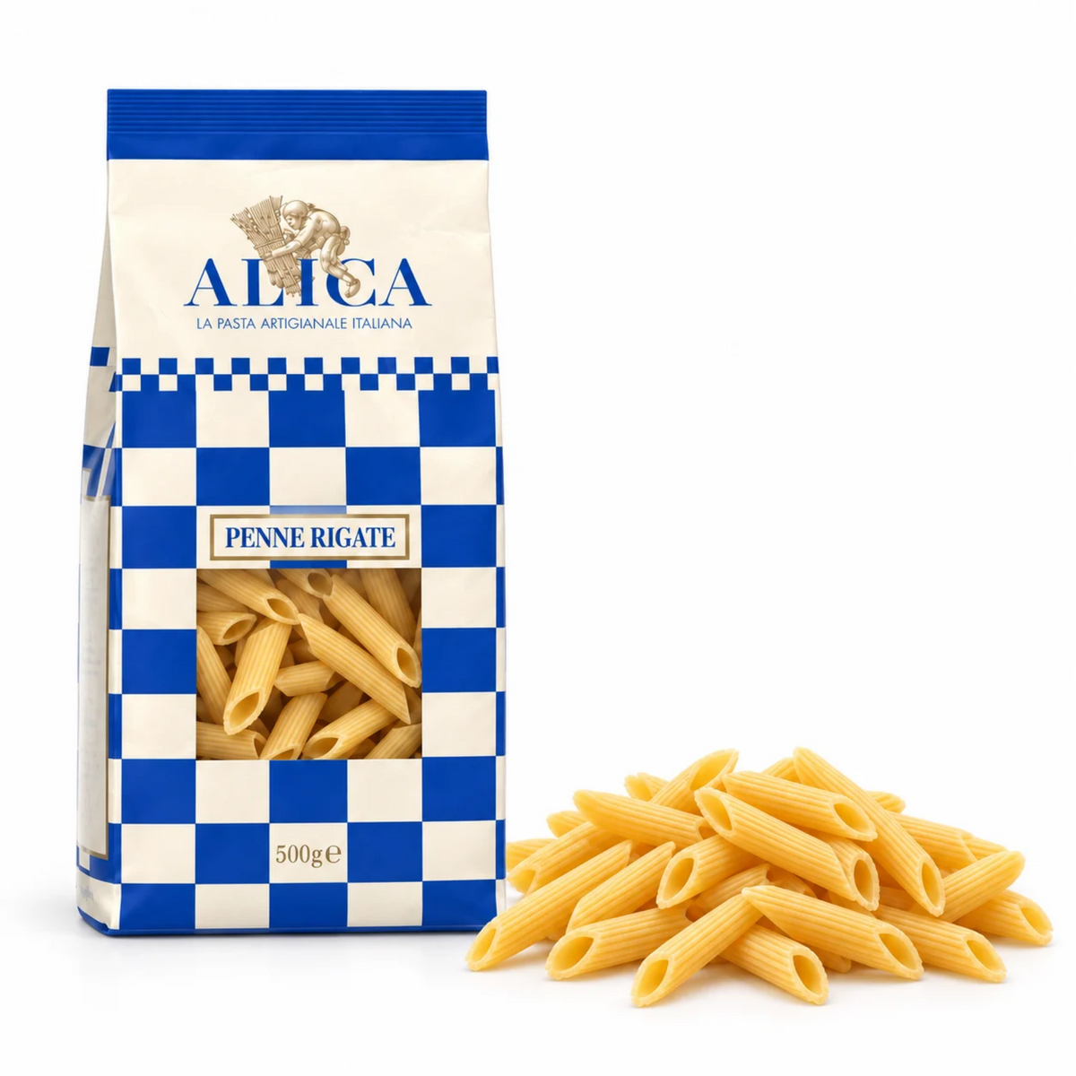 Penne Rigate 500 g – Pâtes Artisanales Italiennes Tréfilées au Bronze de Basilicate | Pasta Alica