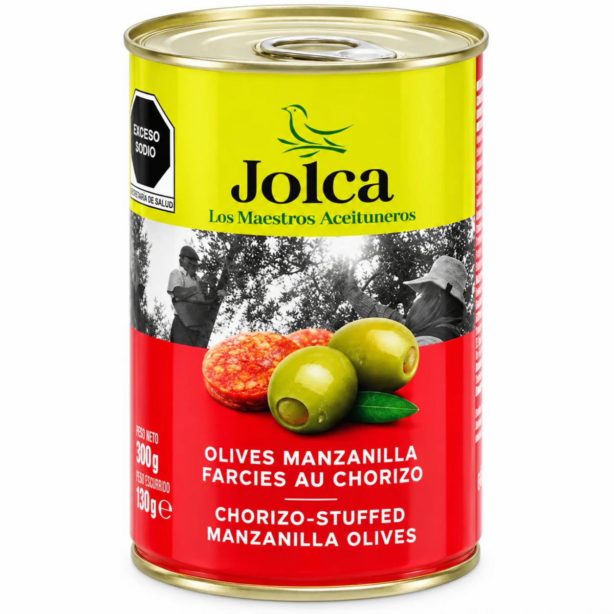 Manzanilla Olives Stuffed with Chorizo 300g – Jolca | Iberian Flavor of Spain