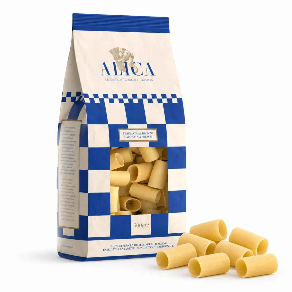Paccheri 500g – Artisanal Italian Bronze-Drawn Pasta from Basilicata | Pasta Alica