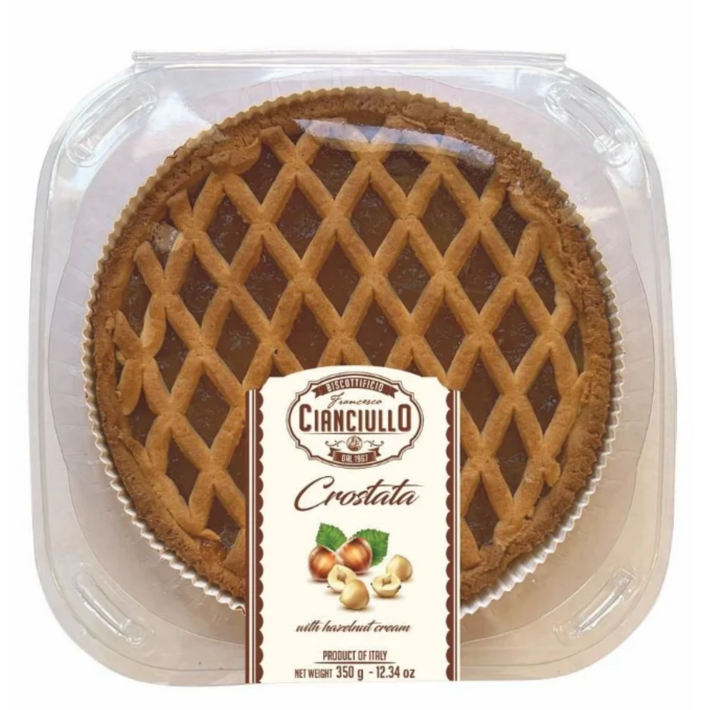 Crostata à la Noisette 350g Cianciullo – La tarte italienne au treillis doré