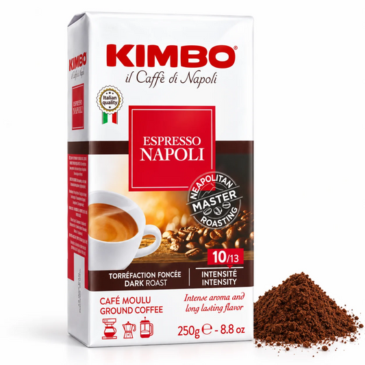 Café Moulu Espresso Napoli 250g – Kimbo | Le Goût Intense d'un Vrai Espresso du Sud de l'Italie