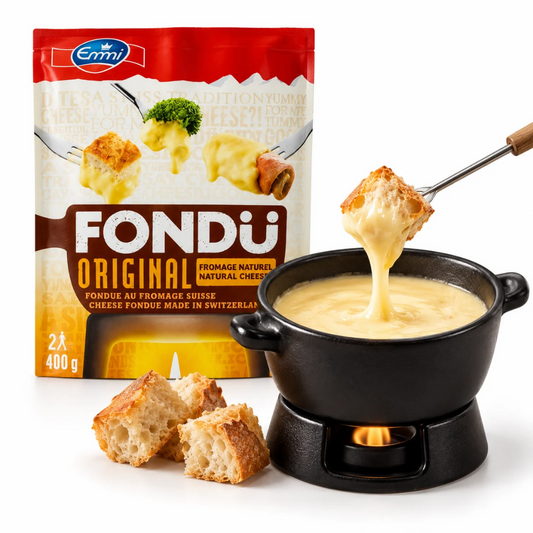 Emmi Original Fondue 400 g – Creamy Swiss Cheese Fondue, Ready to Eat | Emmi