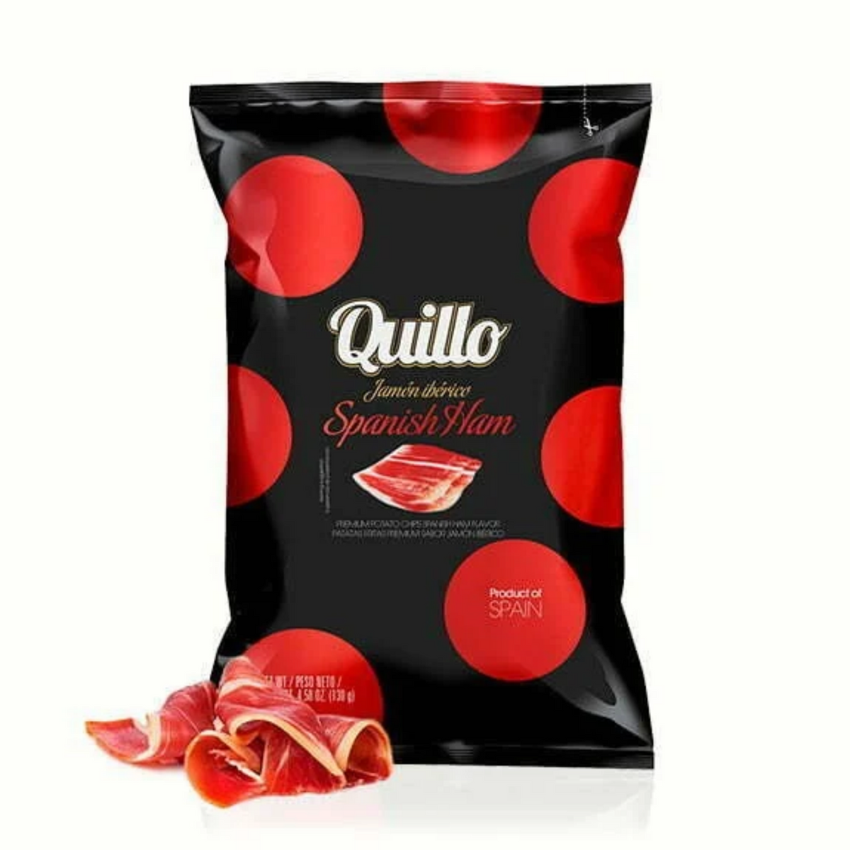 Chips au Jambon Ibérique 130g – Le Goût Authentique de l'Espagne – Quillo