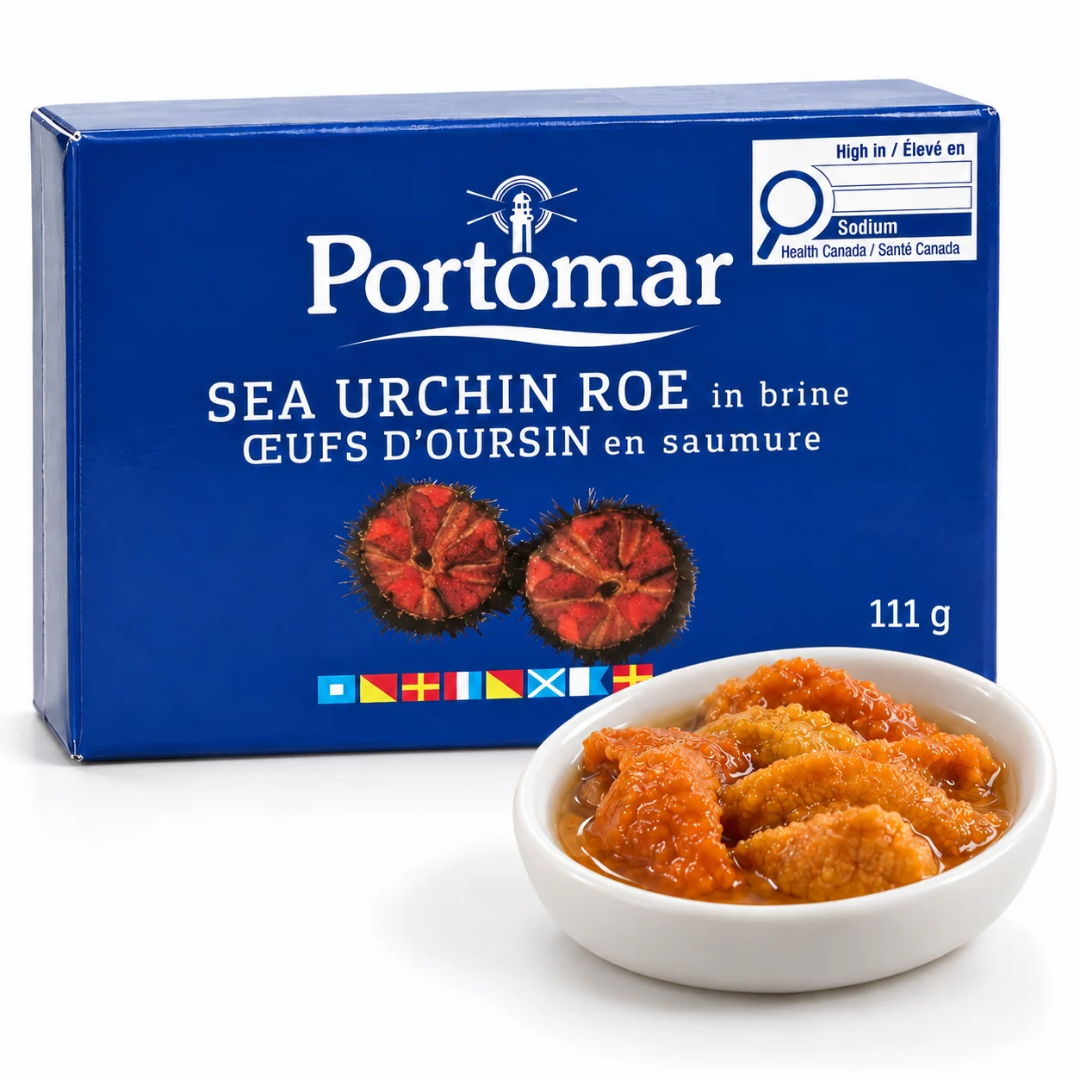 Œufs d’Oursin en Saumure 111 g Portomar – Caviar d’Oursin de Galice, Conserve Artisanale d’Espagne | Conservas Portomar