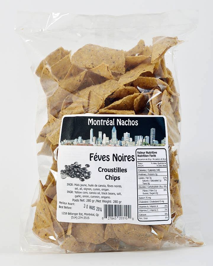 Black bean crisps 250g