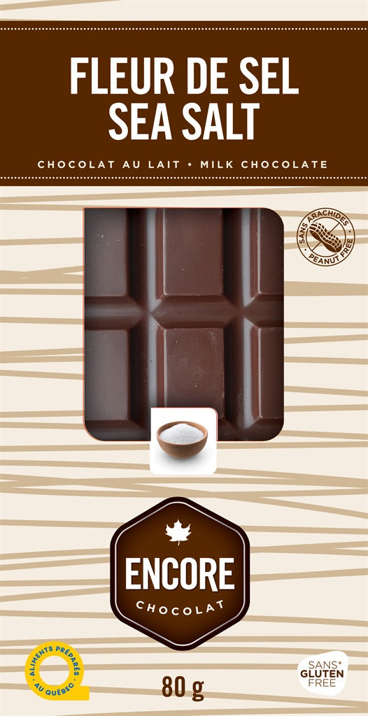CHOCOLAT ENCORE LAIT FLEUR SE SEL 80G