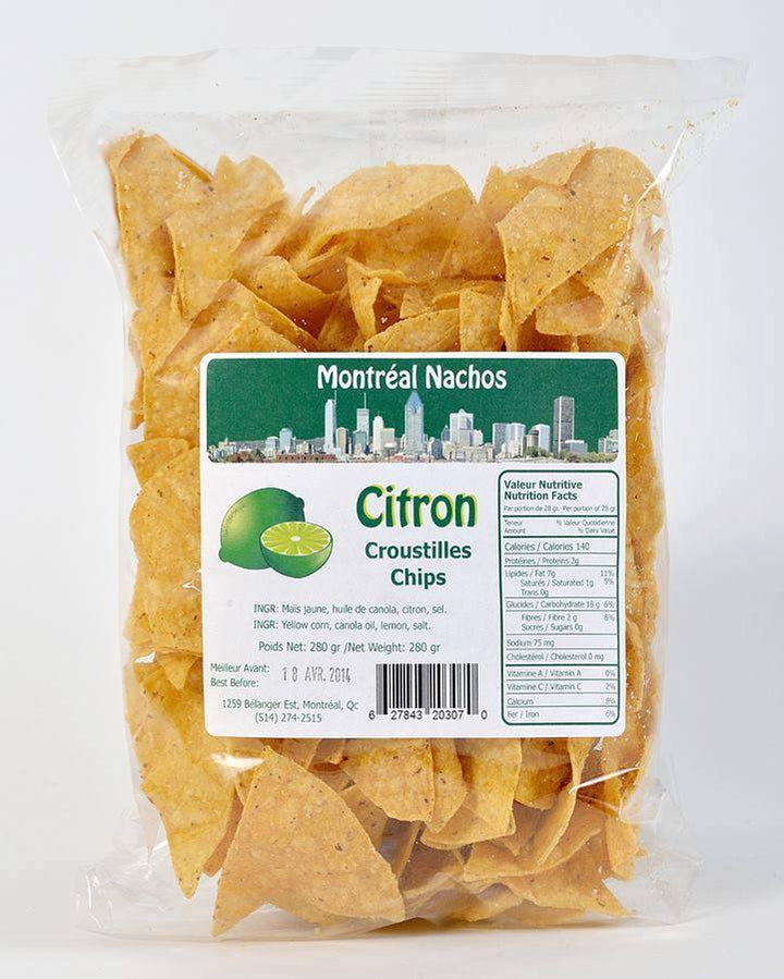 Chips citron 250g