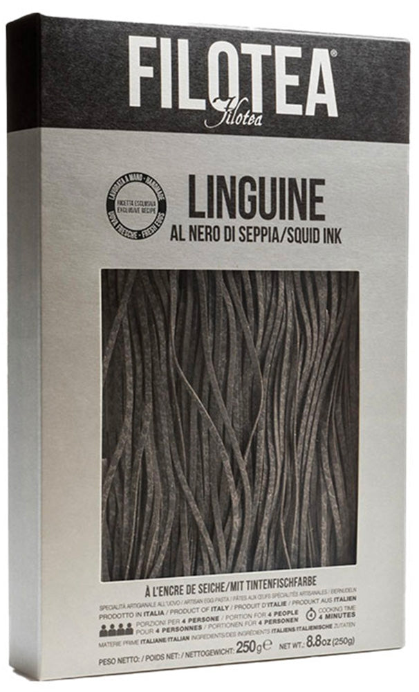 FILOTEA LINGUINE PASTA WITH CUTTLEFISH INK 250G