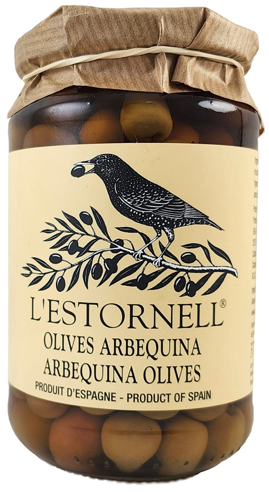 L’ESTORNELL ARBEQUINA OLIVES 350G
