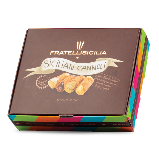 Assortiment de cannolis, pistaches, amandes, citron, chocolat 240 G