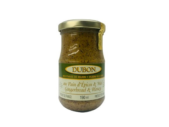 Moutarde de Dijon au pain d'épices & miel 190ml