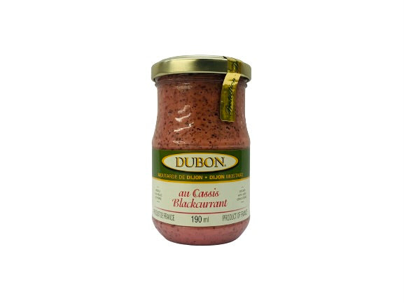 Dijon Mustard with Blackcurrant 190ml – DUBON | Fruity Sweetness & Character