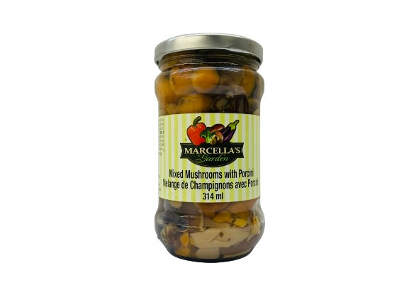 Mixed mushrooms with porcini 314ml. Marcella s. Garden