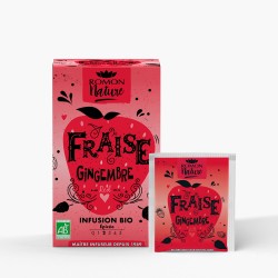 INFUSION FRAISE GINGEMBRE BIO 16 sachets