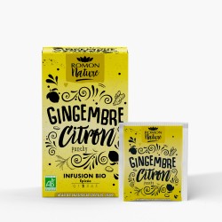 INFUSION GINGEMBRE CITRON BIO 16 sachets