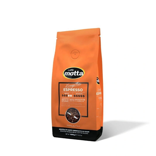 Motta Espresso Lounge Bar Italian Whole Bean Coffee 1 kg – Arabica Robusta Espresso