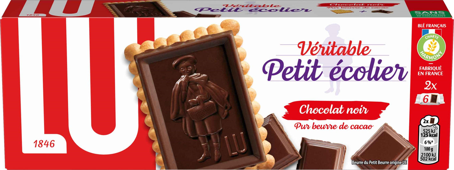 BISCUITS LU PETIT ÉCOLIER CHOCOLAT NOIR 150G