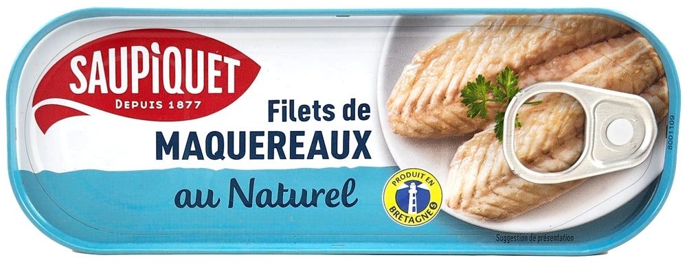 NATURAL MACKEREL FILLETS 169G