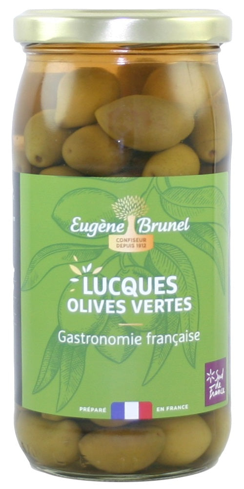 BRUNEL LUCQUES GREEN OLIVES 350G